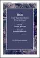 Rain SATB choral sheet music cover